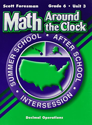 SCOTT FORESMAN MATH 2003 SUMMER SCHOOL WORKBOOK GRADE 6 UNIT 3 DECIMAL  OPERATIONS