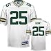 Ryan Grant Jersey: Reebok Authentic White #25 Green Bay Packers Jersey - 56