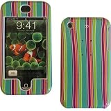 FASHIONABLE PLASTIC DESIGN CASE FOR APPLE IPHONE / CANDY STRIPES