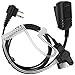 Tenq Professional Covert Acoustic Tube Bodyguard FBI Earpiece Headset Mic for 2-pin Motorola Radio Cp040 Cp200 Xtni DTR Vl50
