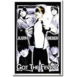 Justin Bieber Got the Fever Flocked Blacklight Music Poster Print - 22x34 Blacklight Poster Print, 22x34