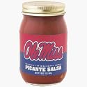 16 oz. Mississippi (Ole Miss) Rebels Picante Salsa - Set of 4 Jars