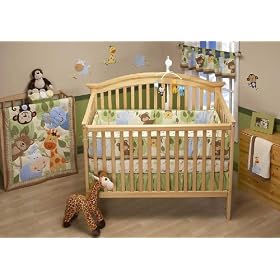 Jungle Play 4 Piece Baby Crib Bedding Set by Nojo