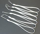 SIX (6) White Wrist Strap Lanyard for Camera Mp3 Cell Phone and other Electronic Devices