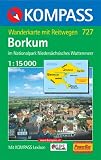  : Kompass Karten, Borkum im Nationalpark Nieders&auml;chsisches Wattenmeer: Im Nationalpark Nieders&auml;chsisches Wattenmeer. Wanderkarte mit Reitwegen