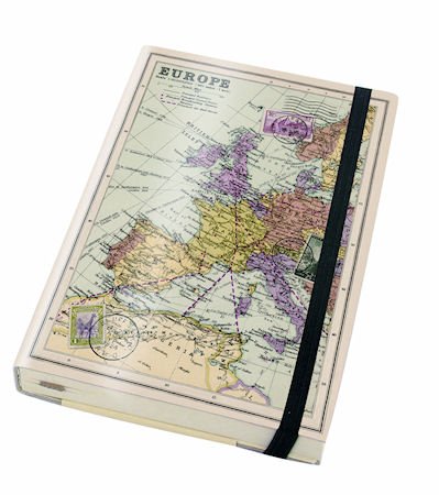 Map A6 Travel Journal Notebook