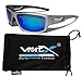 VertX Polarized Neon Sunglasses Sport Cycling Running Outdoor & Microfiber Pouch