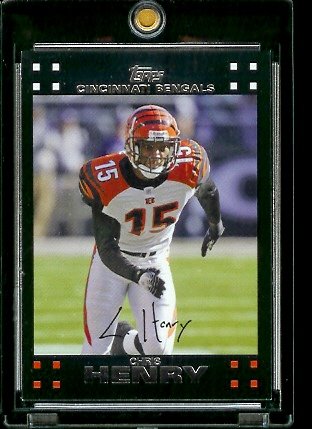 2007 Topps Football # 132 Chris Henry - Cincinnati Bengals - NFL Trading Cards