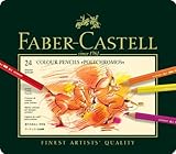 Faber-Castell 110024 - K�nstlerfarbstifte Polychromos, 24 St�ck in Metallbox