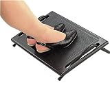 Self Adjusting Heavy Duty Footrest - Black