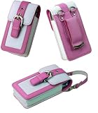 AUTHENTIC CELLET STYLISH PINK "POSH CASE" with HANDSTRAP for MOTOROLA V3 RAZR, V3i, V3m, V3c, V3r, V3t, V3e / SAMSUNG T809, T629, A900 / SANYO 6600 KATANA / LG VX8700 - RETAIL PACKAGING