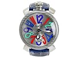 「GaGa MILANO ガガ ミラノ 腕時計 5510.1 ITA PRINCIPE prive プリンチペ プリベ ダブルネーム マヌアーレ 48M ブルー限定品」の画像