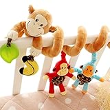 ベビーおもちゃ 音が鳴る ベビーカー 巻きつけおもちゃ 幼児 音が鳴る人形 ベビーカートイ 出産祝い