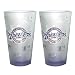 Milwaukee Brewers Retro Frosted Pint Glass (16-Ounce, Set of 2)
