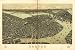 Boston 1899. By E. A. [sic] Downs. Geo. H. Walker & Co. Lith., large historic panoramic map reprint 54x36 Image