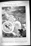 1918 の空気現象の円の影の同盟飛行機印の雲 飛行機雲
