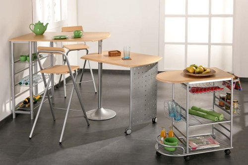 Links 99600180 ROLO Küchen-Trolly Buche MDF Metall 83x38x75 cm