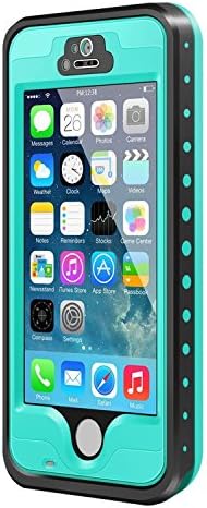 iPhone 5s Waterproof Case,Comeproof Shockproof Snowproof Dustproof Underwater Protection Case for iPhone 5/5s,Cyan