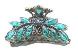 Antique Gold Crystal Rhinstone Metal Hair Claw Clip (Hair Jewelry)