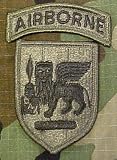 Southern European Task Force (SETAF) Patch Subdued with Airborne Tab