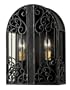 World Imports 5252-42 Sevilla Collection Wall-Mount, Two Light Outdoor Sconce, Rust