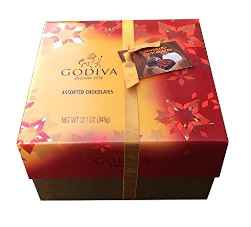 godiva chocolatier assorted belgian gift box, assorted