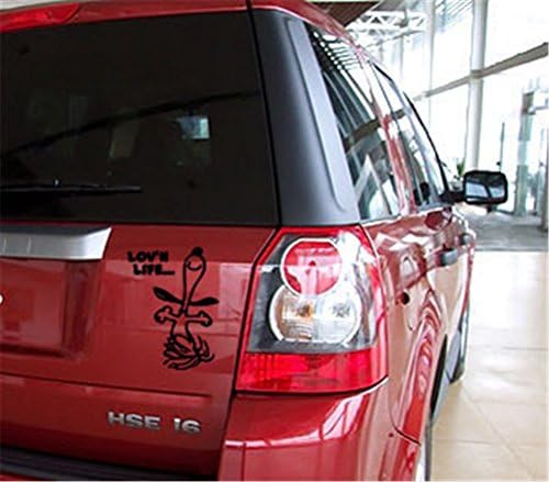 Meritina Environmental Removable Snoopy Cartoon Bumper Stickers Occlusion Random Scratches Car Stickers Decorative Stickers PVC