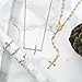 Bling Jewelry 925 Sterling Silver Sideways Cross Crucifix Religious Stackable Ring