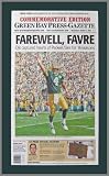 Green Bay Packers - Farewell Favre - Brett - Retirement - Wood Mounted Newspaper Print