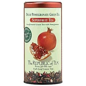 The Republic of Tea, Pomegranate Green Tea Decaf, 50-Count