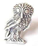Melina World Jewellery - Owl 4008 - Hibou - Argent Fin 925 - Handmade en Grèce - Inspiré par l'histoire grecque et méditerranéenne et les motifs de l'ancienne Olympic - Les perles s'adapte chaînes de Biagi, Chamilia. Pandora et Trollbeads.