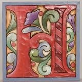 Jim Shore Monogram Red Alphabet Letter Display 