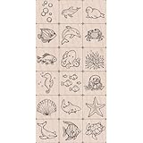 Hero Arts Ink and Stamp Set, Sea Life