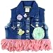 Little Mass Denim Flower Doll Vest