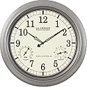 La Crosse Technology WT-3181PL 18 inch Atomic Outdoor Clock with Temperature & Humidity