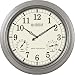 La Crosse Technology WT-3181PL 18 inch Atomic Outdoor Clock with Temperature & Humidity