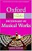 Search : The Oxford Dictionary of Musical Works (Oxford Paperback Reference)