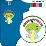 Pastels Make Me Puke organic cotton one-piece, 6-12 months, grassy green