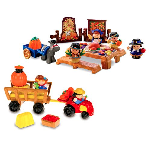 ==FisherPrice Little People Deluxe Thanksgiving Playset Harvest