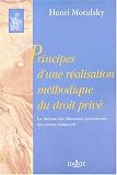 Revue Editions Dalloz - Sirey  / Principes d'une réalisation méthodique du droit privé