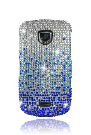 Samsung i510 Droid Charge Full Diamond Graphic Case - Blue Waterfall (Free HandHelditems Sketch Universal Stylus Pen)