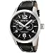Invicta Mens 0764 II Collection Black Dial Black Leather Watch