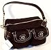 AUTHENTIC COACH BLACK SIGNATURE GALLERY DOUBLE POCKET POUCH 1751