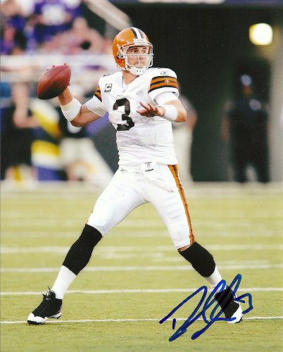 DEREK ANDERSON CLEVELAND BROWNS,FOOTBALL,SIGNED,AUTOGRAPHED 8X10,PHOTO,COA WITH PROOF,PIC
