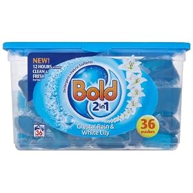 Bold Crystal Rain Laundry Detergent Liquitabs 33 Washes