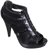 Women's Gloria Vanderbilt, Jovanna caged open toe Pump