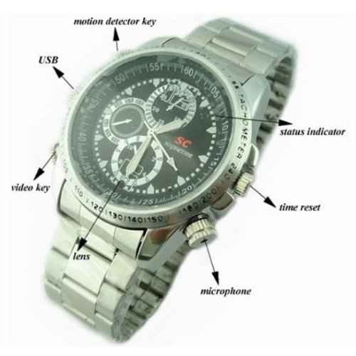 Koolertron® 4GB Waterproof Mini Spy Camera Watch Hidden Video Recorder DVR