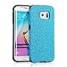 MEKO Galaxy S6 Edge Case, Sparkle Glitter Bling Anti-Shock Soft Gel Flexible TPU Case [Perfect Fit] [Scratch Resistant] for Samsung Galaxy S6 Edge-- (Blue)