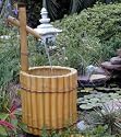 Bamboo Barrel & Pipe Fountain
