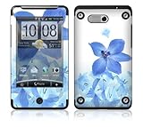Blue Neon Flower Protective Skin Cover Decal Sticker for HTC Aria Cell Phon ....